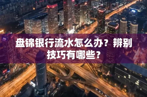 盘锦银行流水怎么办？辨别技巧有哪些？